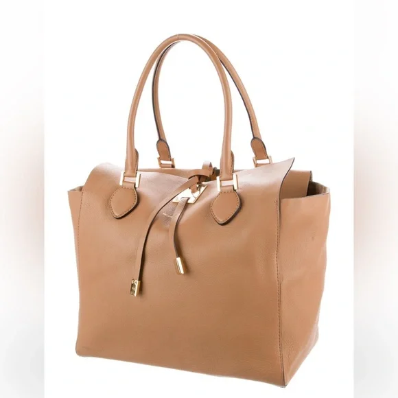 Michael Kors Camel Leather Tote - Picture 4 of 12